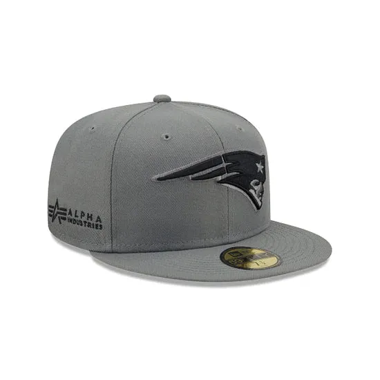 [60272229] New England Patriots Grey 59FIFTY Men's Fitted Hat