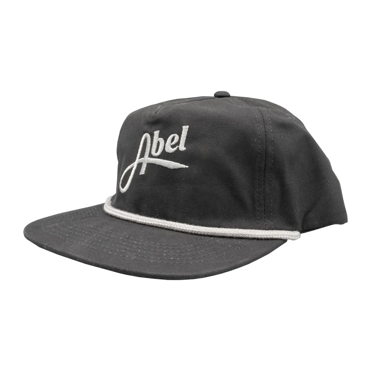 Abel Canvas Flatbill Hat Black