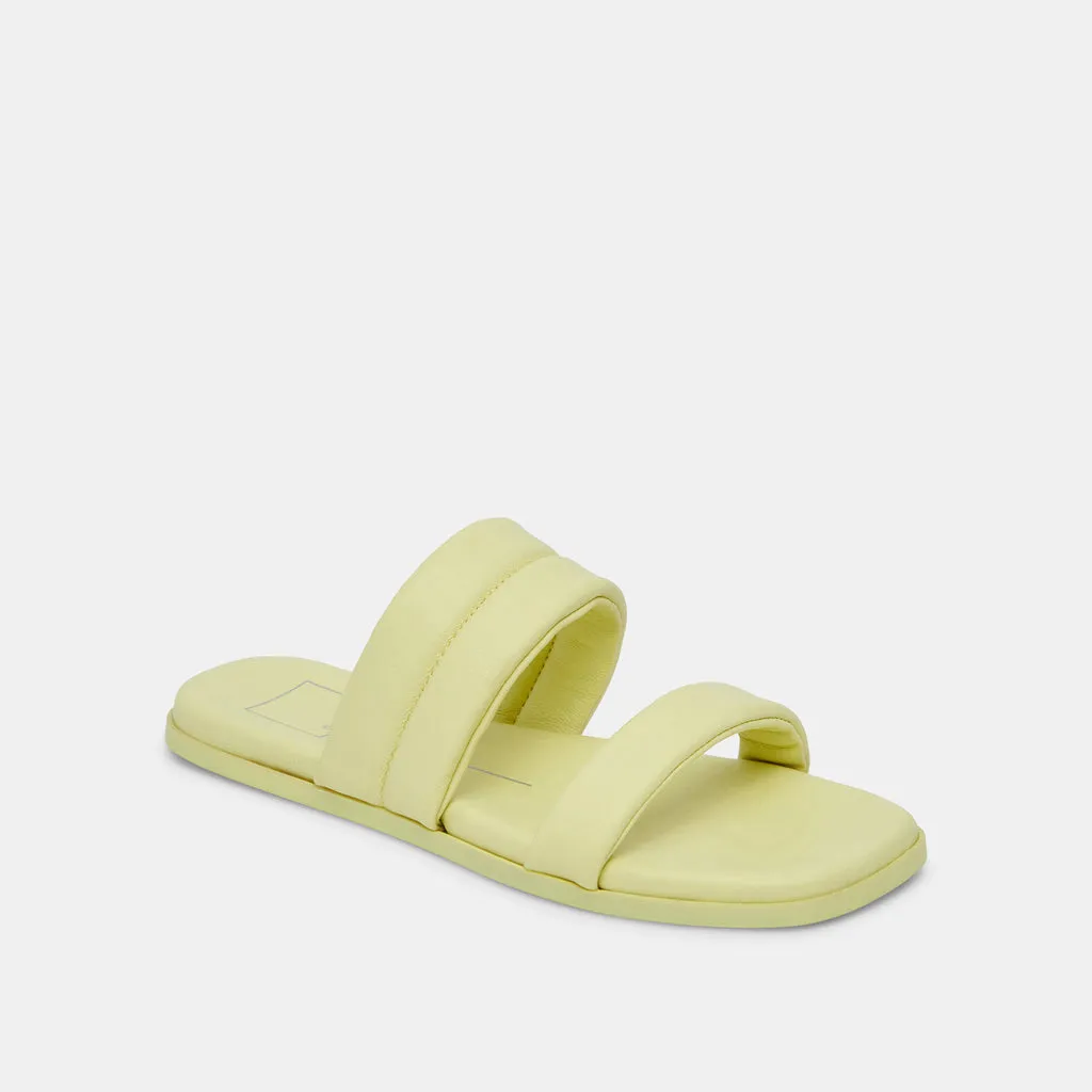 ADORE SANDALS LEMON CREAM LEATHER– Dolce Vita 6893627146306