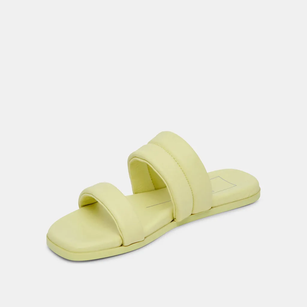 ADORE SANDALS LEMON CREAM LEATHER– Dolce Vita 6893627146306