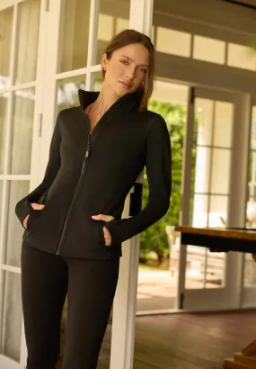 Amy Thermal Active Zip Through Jacket | Black | Jackets, Hoodies and Sweats | Lorna Jane New Zealand