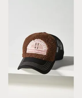 Anthropologie Winter Sherpa Trucker Hat