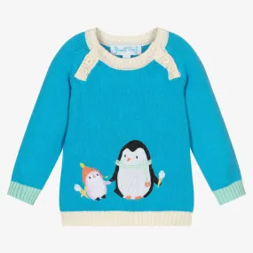 Baby Blue Cotton Sweater