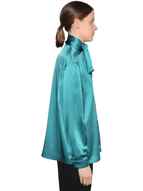 Balenciaga   SILK SATIN BLOUSE 