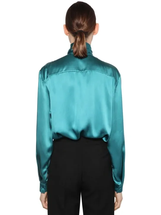 Balenciaga   SILK SATIN BLOUSE 