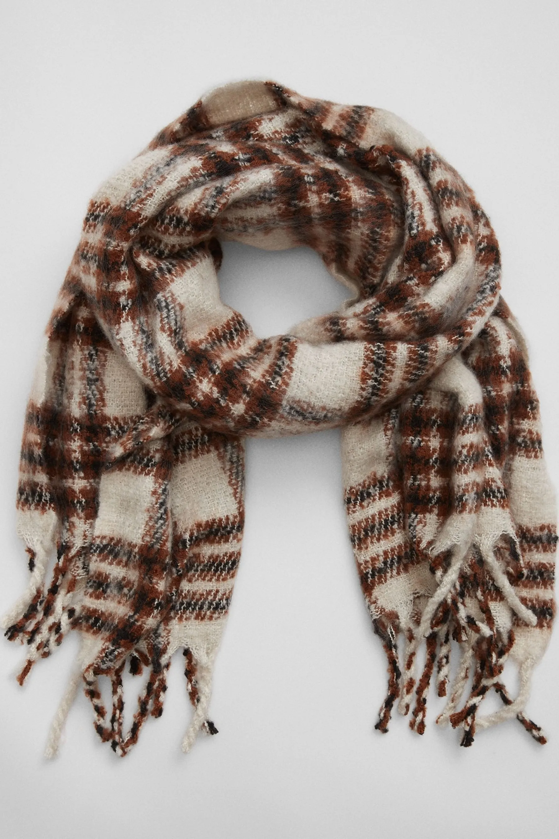 Brown Blanket Scarf