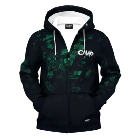 Camo Zip Up Hoodie