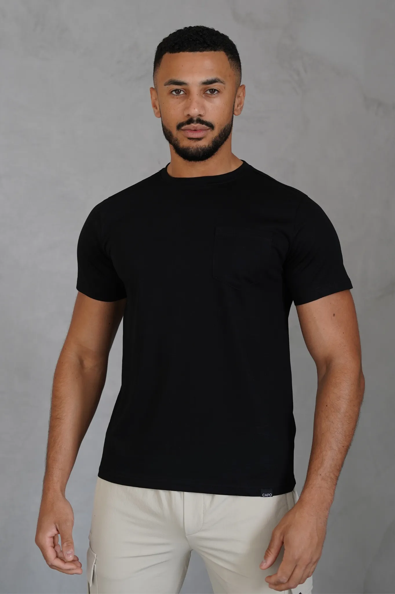 Capo MERCERISED T-Shirt - Black