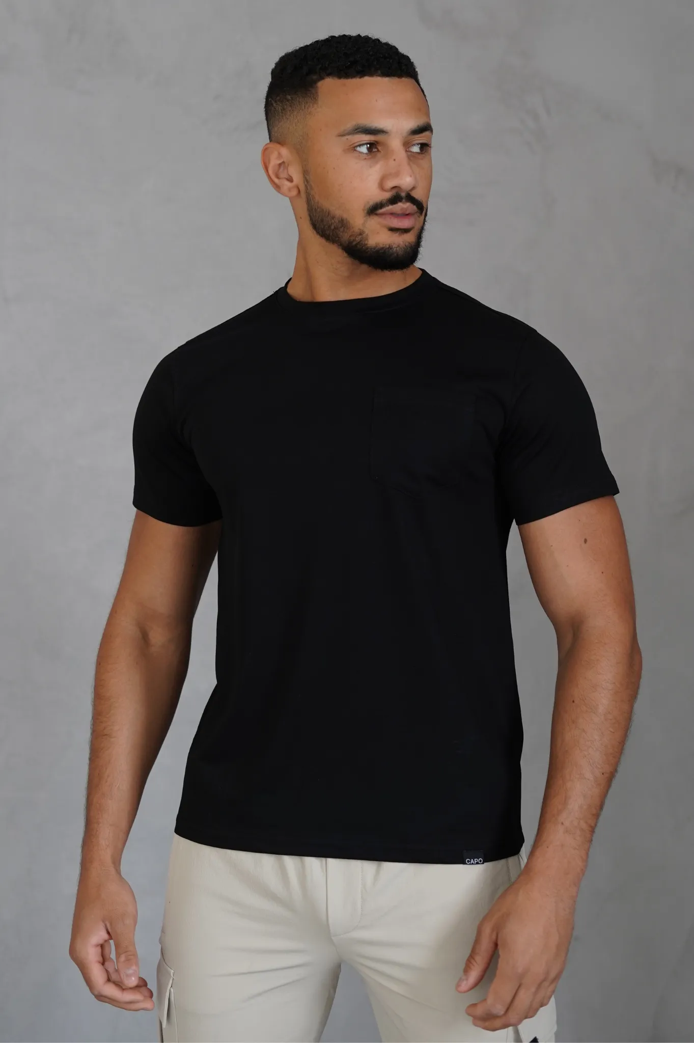 Capo MERCERISED T-Shirt - Black