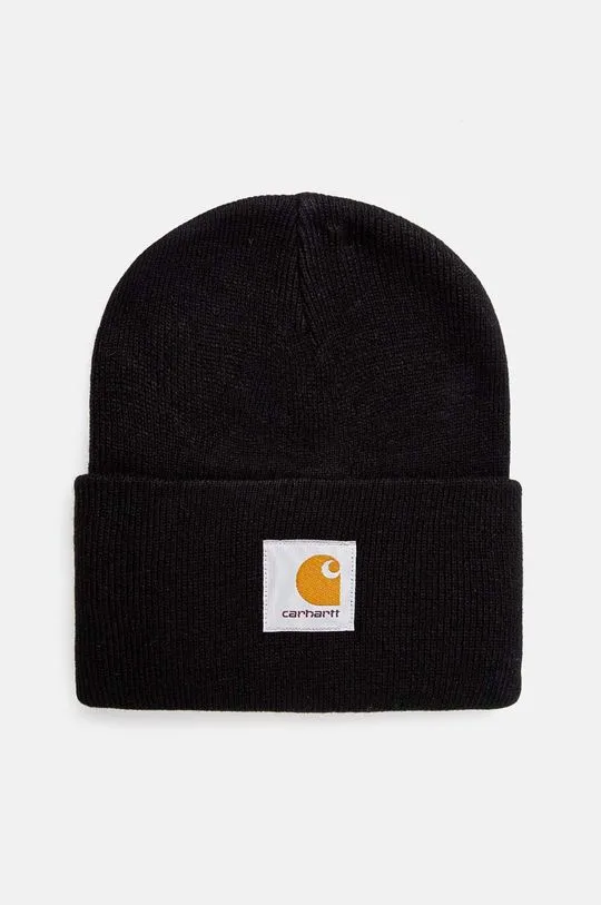 Carhartt WIP beanie I020222.BLACK Acrylic Watch Hat black color