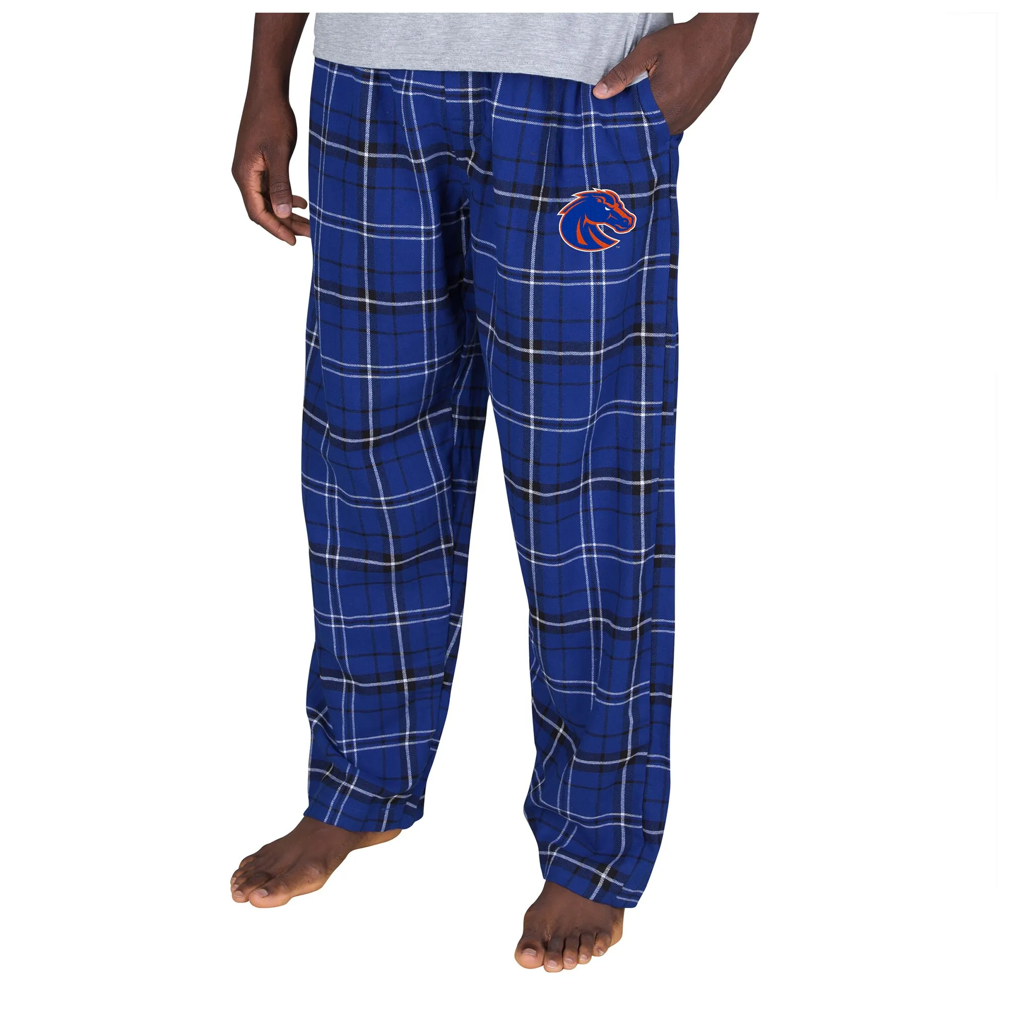 Concepts Sport Boise State Broncos Royal/Black Ultimate Flannel Pants