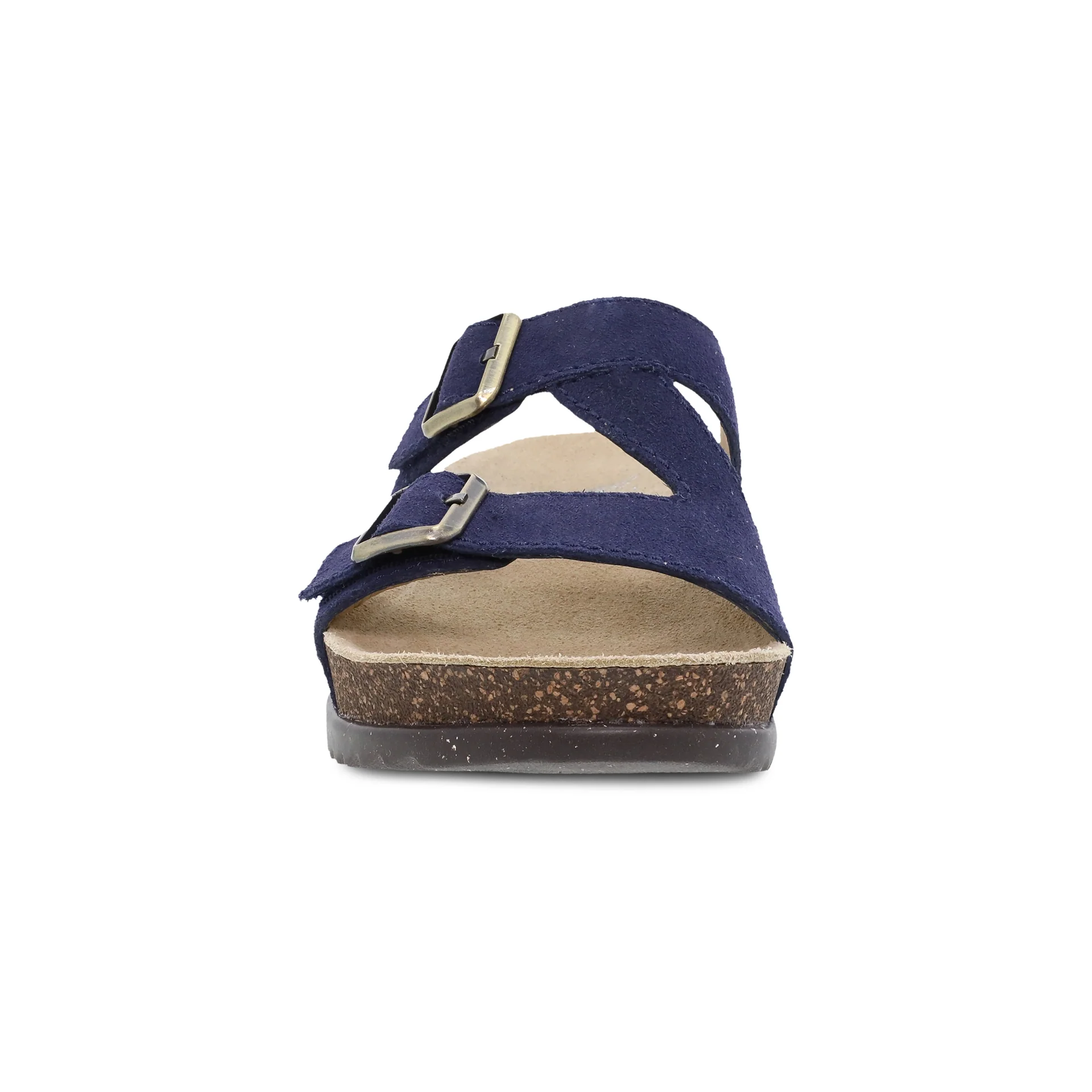 Dansko Women’s Dayna Suede Slip On Sandals-Navy