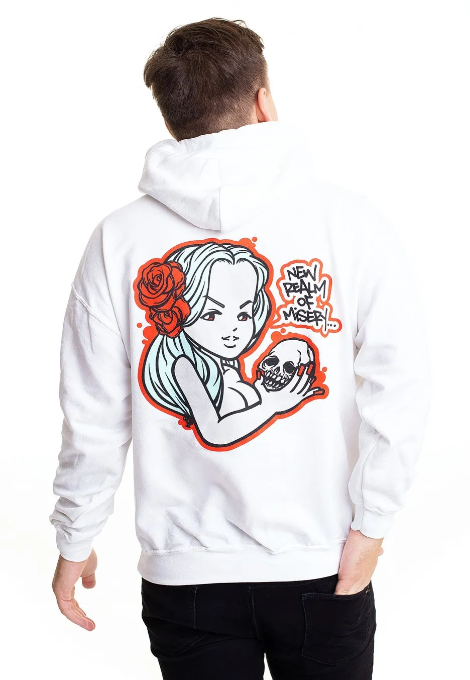 Desolated - Graffiti Girl White - Hoodie