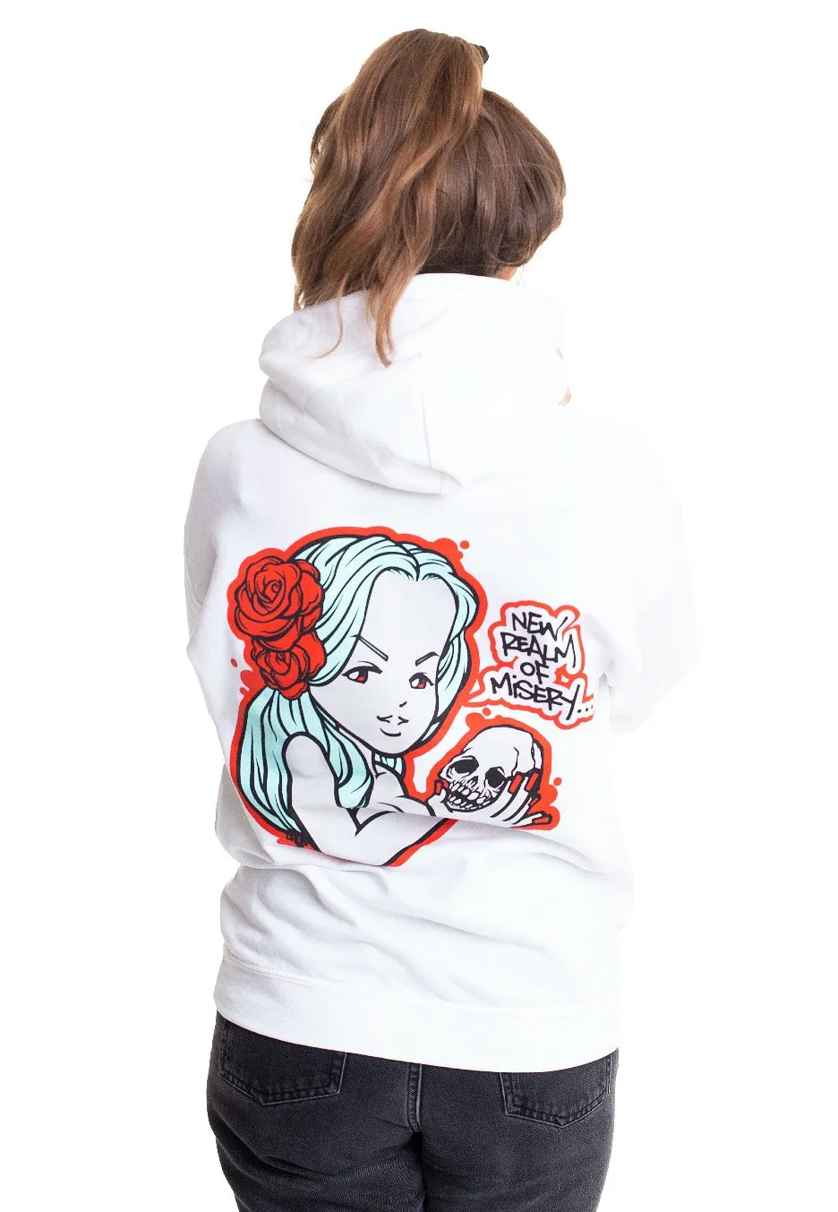 Desolated - Graffiti Girl White - Hoodie