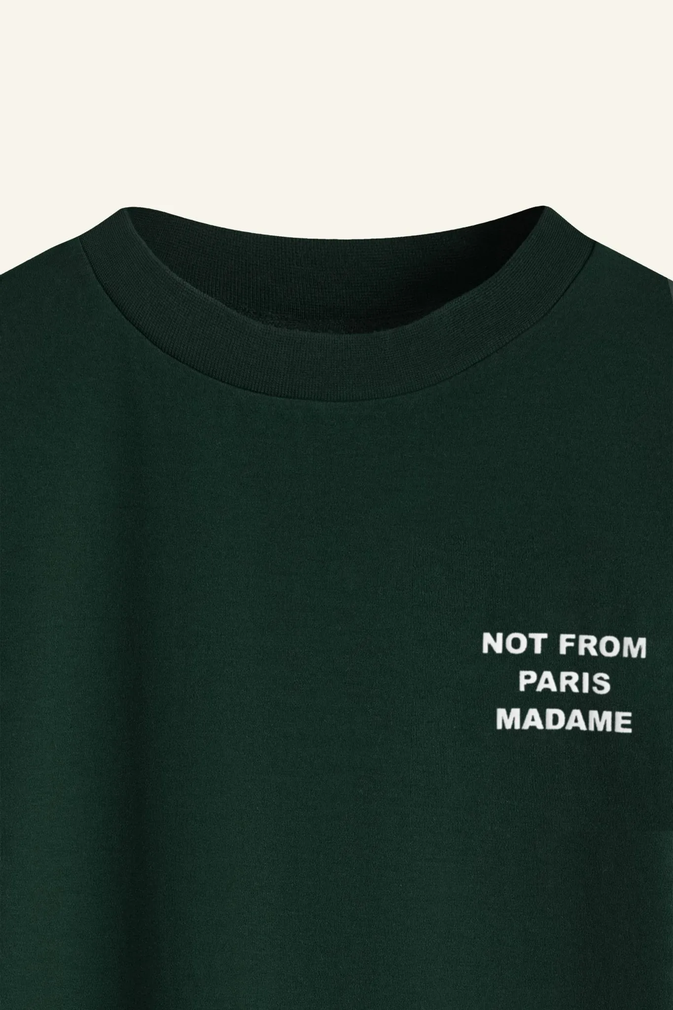 Drle de Monsieur - Le T Shirt Green Dark Slogan