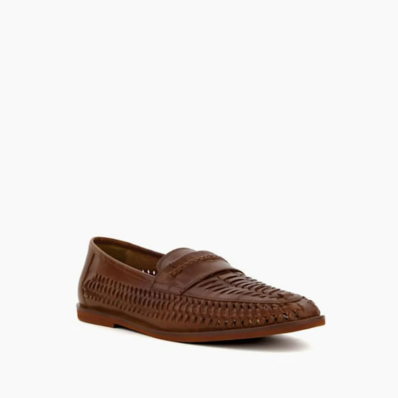 DUNE LONDON Brickles Casual Woven Loafers - Brown