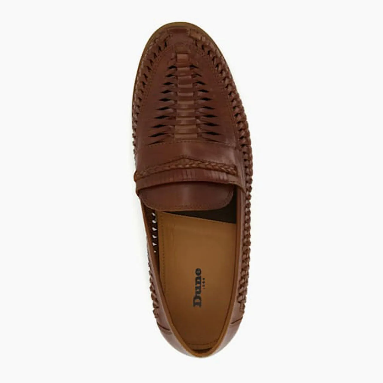 DUNE LONDON Brickles Casual Woven Loafers - Brown