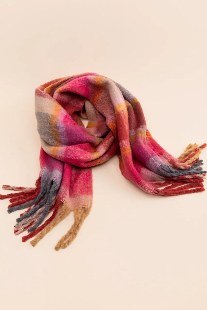 Elaine Neon Brushed Scarf