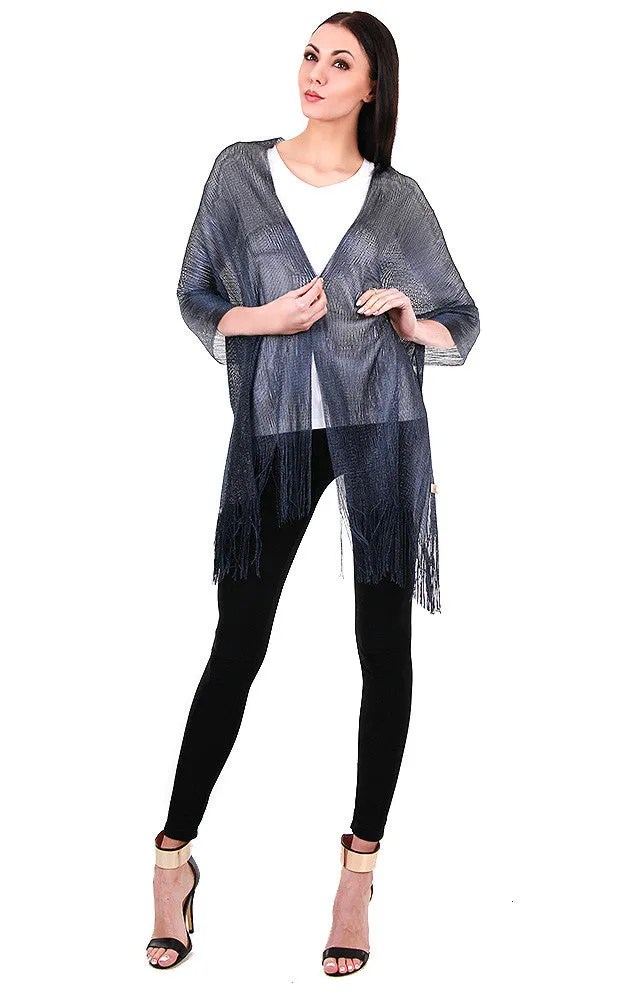 EV147 / 50058 Navy Solid Party Shawl