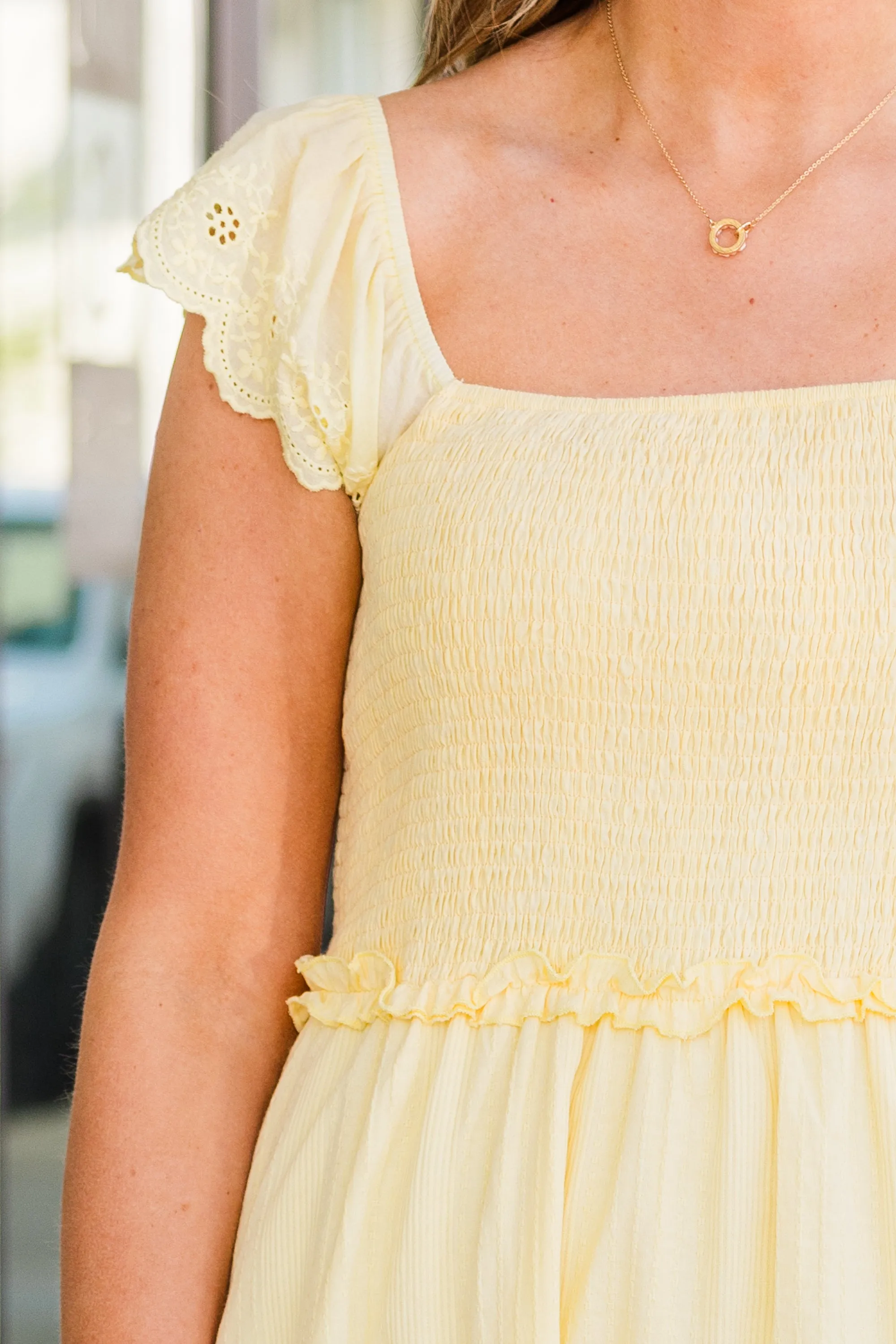 Fancy In The Ballroom Dress, Yellow