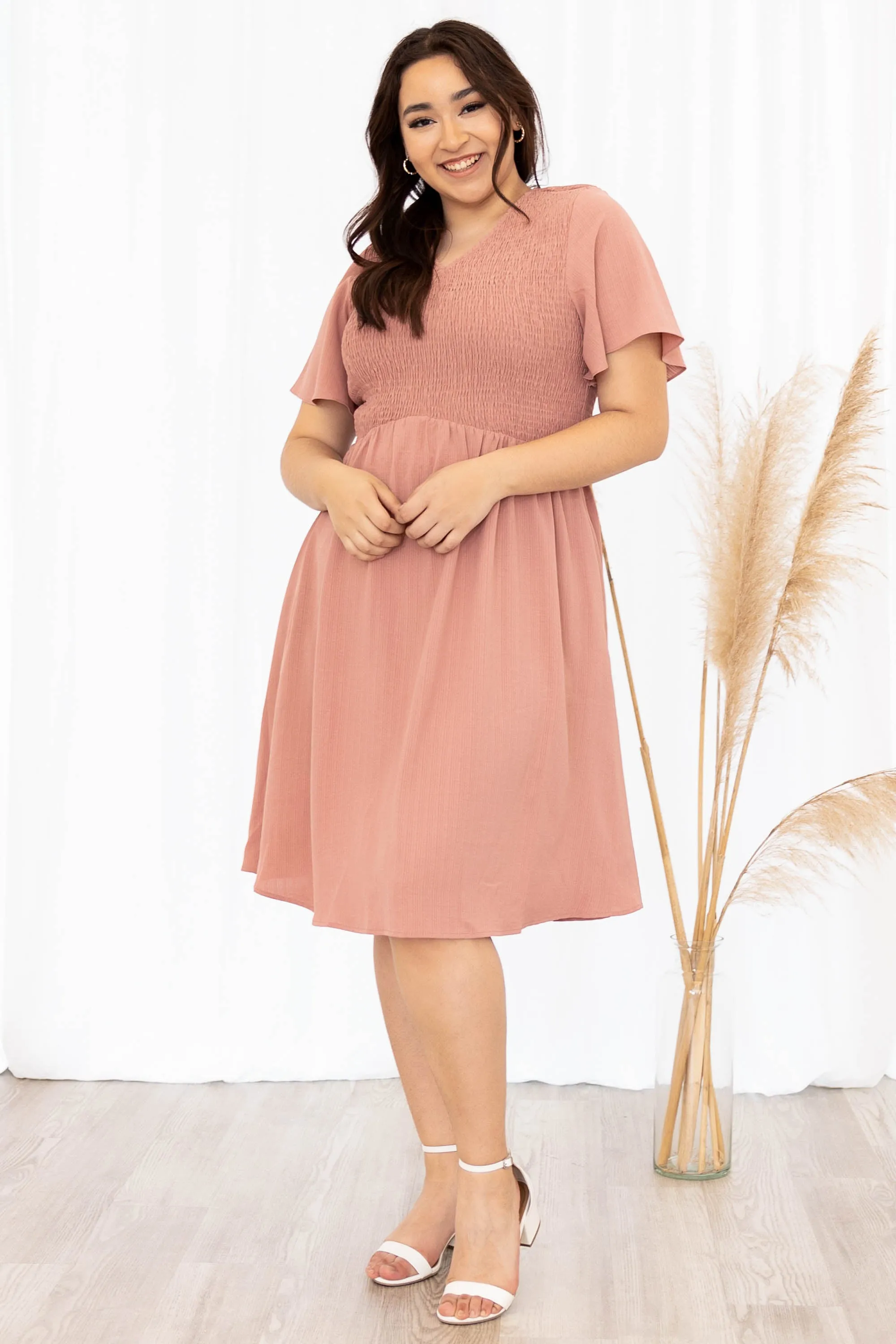 Flirty Gaze Dress, Mauve