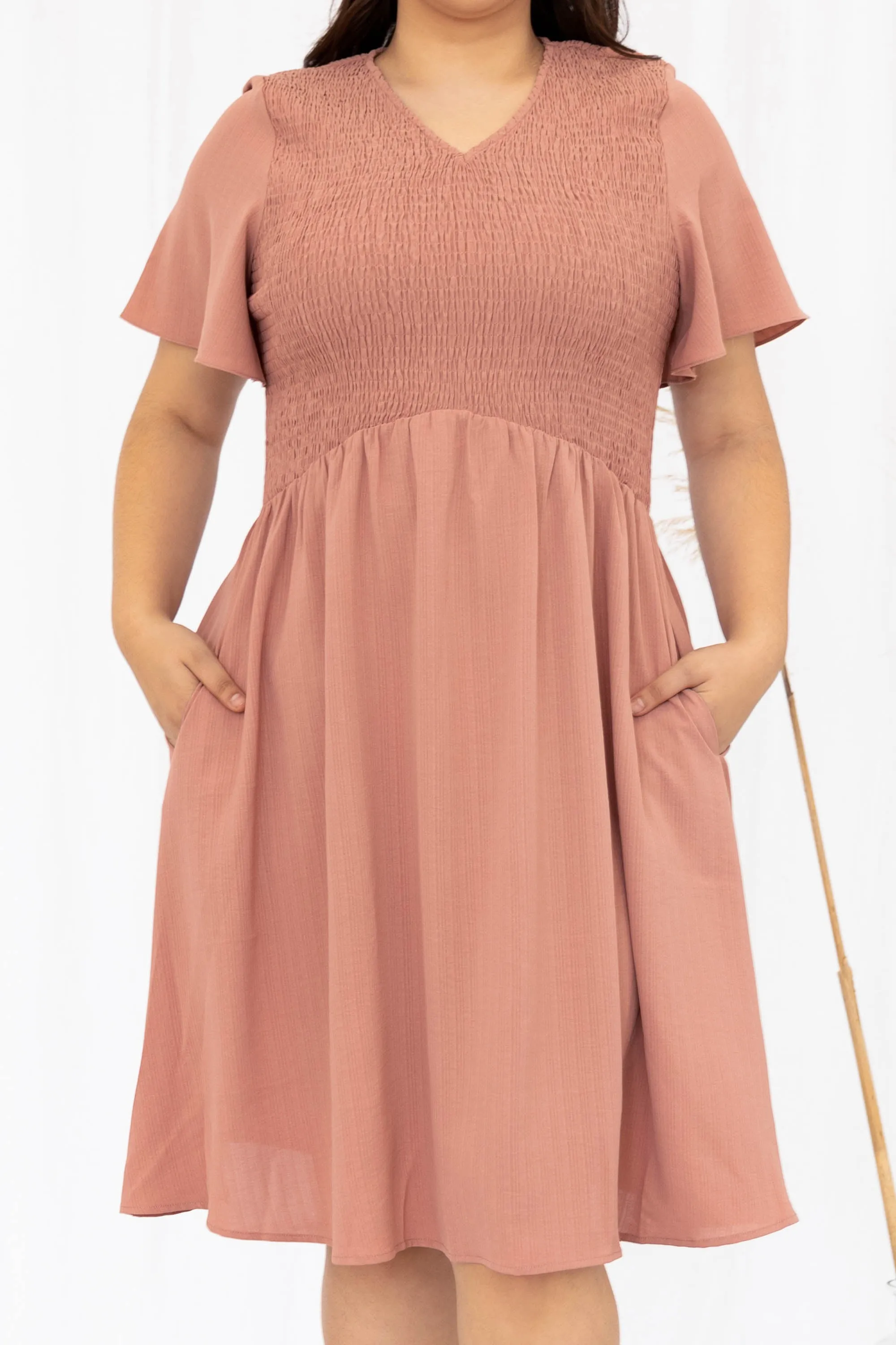 Flirty Gaze Dress, Mauve