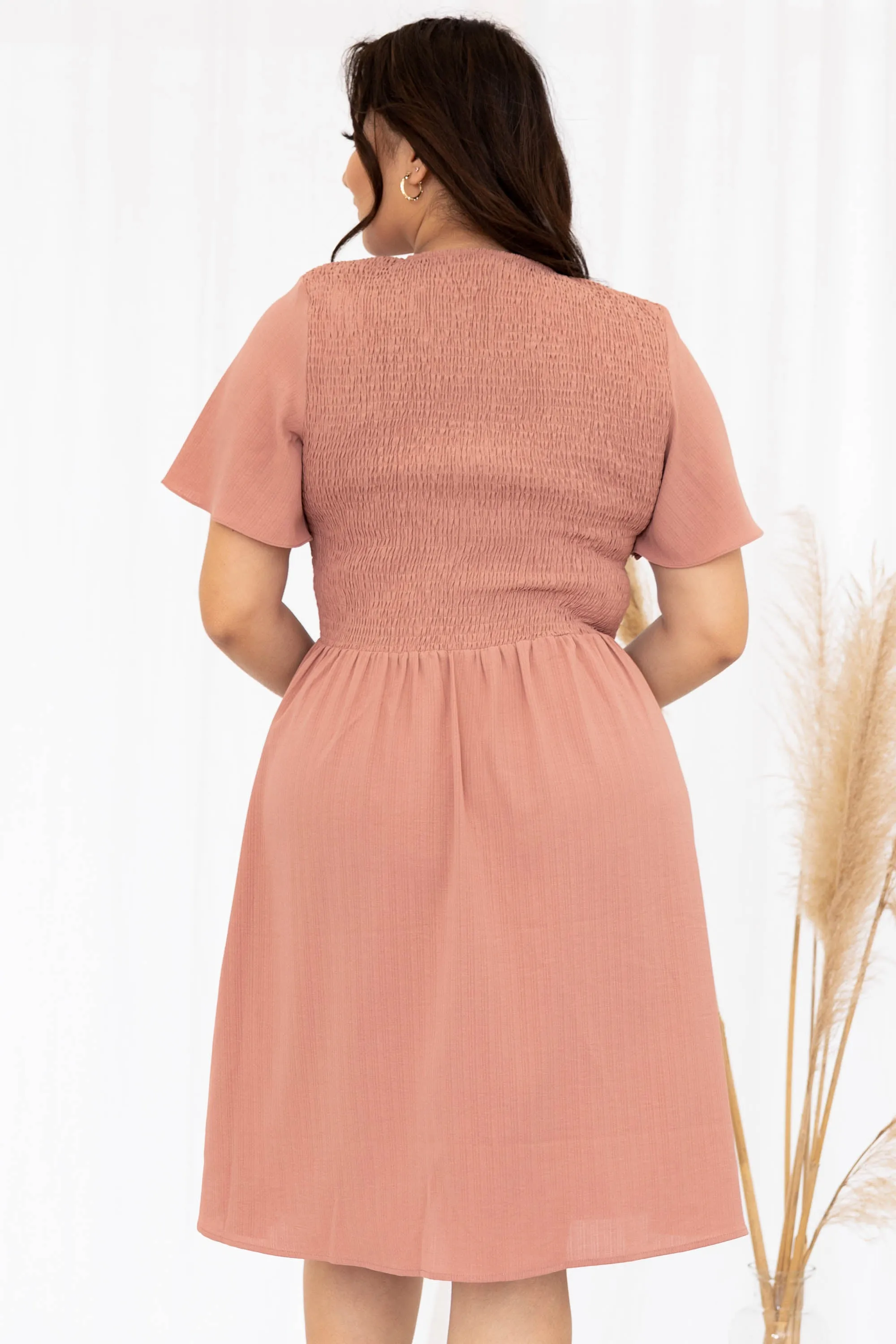 Flirty Gaze Dress, Mauve