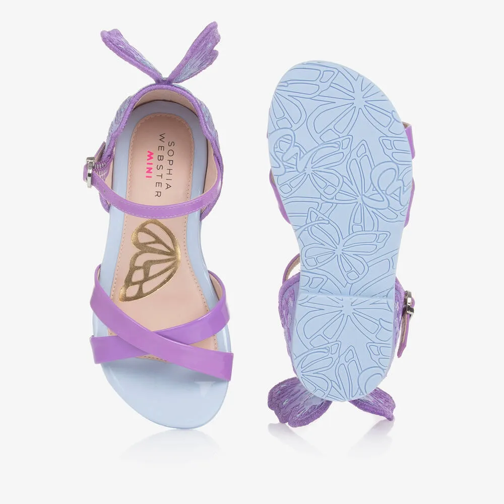 Girls Purple & Blue Chiara Sandals