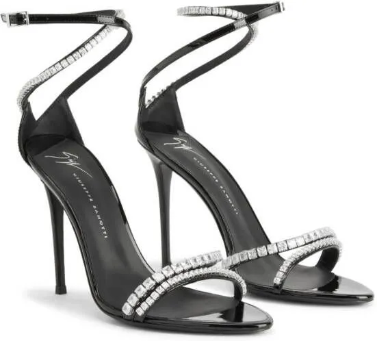 Giuseppe Zanotti Abileene 90mm crystal-embellished sandals Black