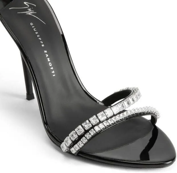 Giuseppe Zanotti Abileene 90mm crystal-embellished sandals Black