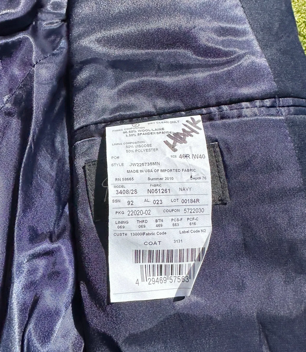 GRIMM: Hank's Sport Coat from Ep. 806-4 (46R)