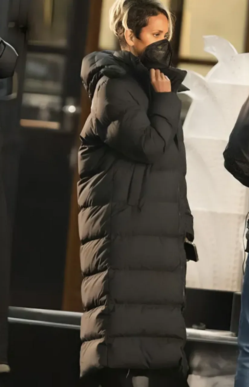 Halle Berry The Union Black Coat