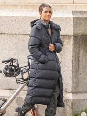 Halle Berry The Union Black Coat