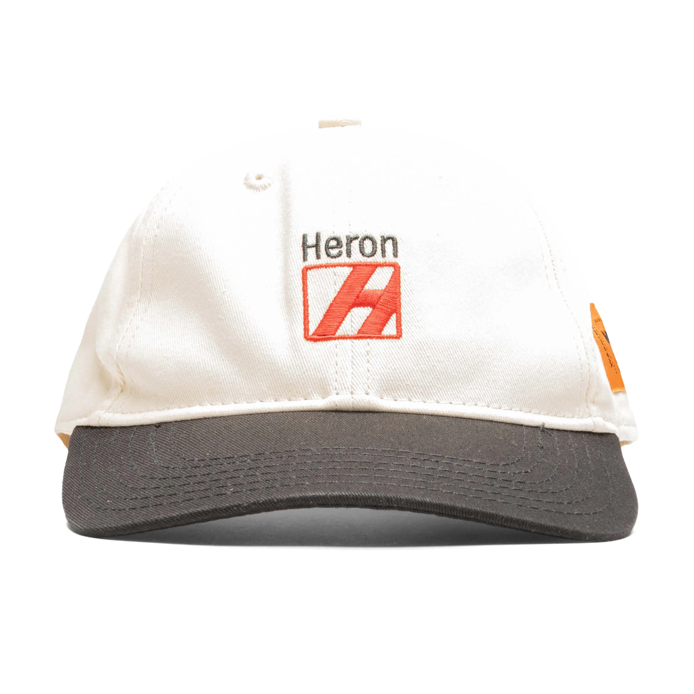 Heron Logo Hat - Off White/Red