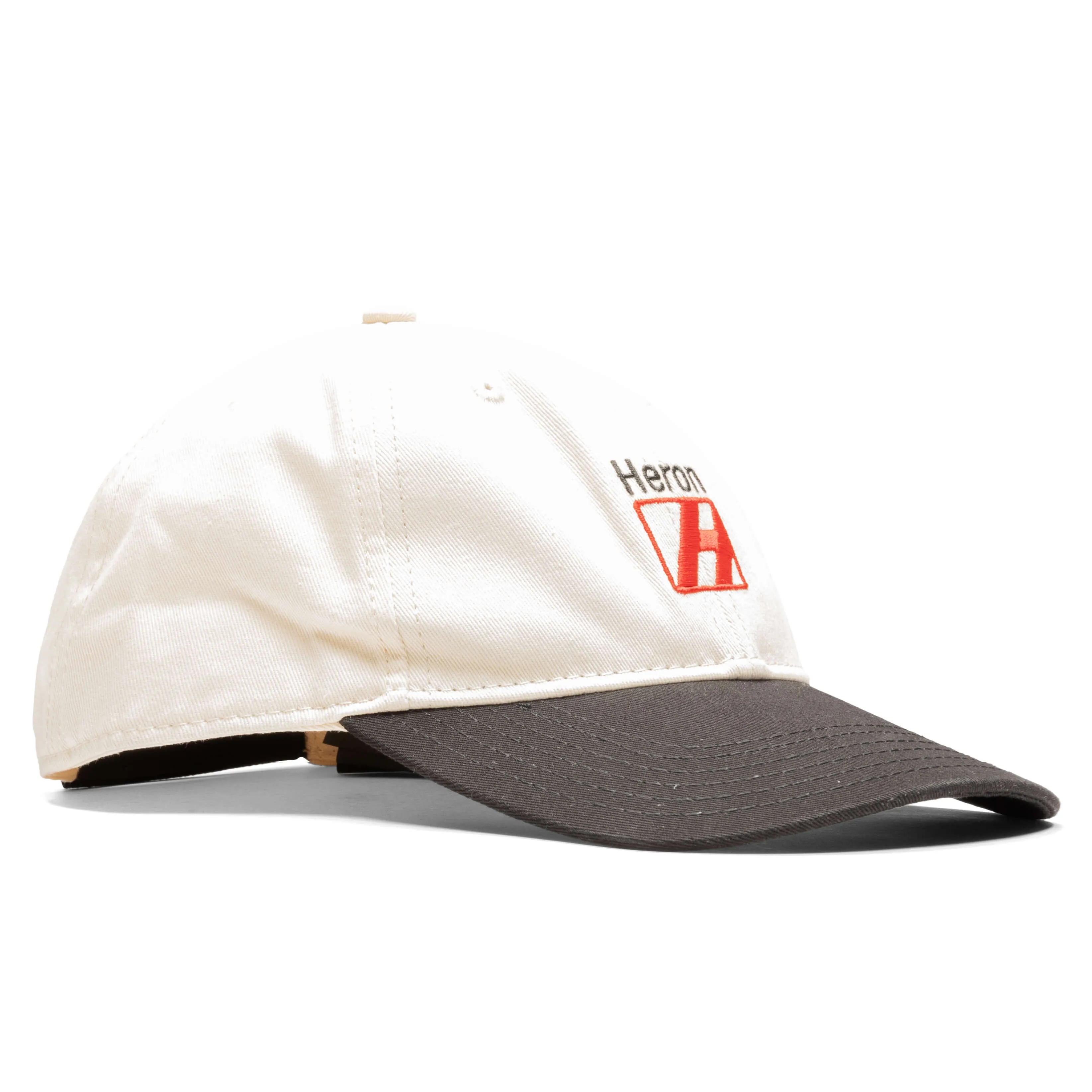 Heron Logo Hat - Off White/Red