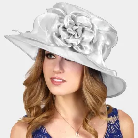 iLLASPARKZ Small brim organza flower hat