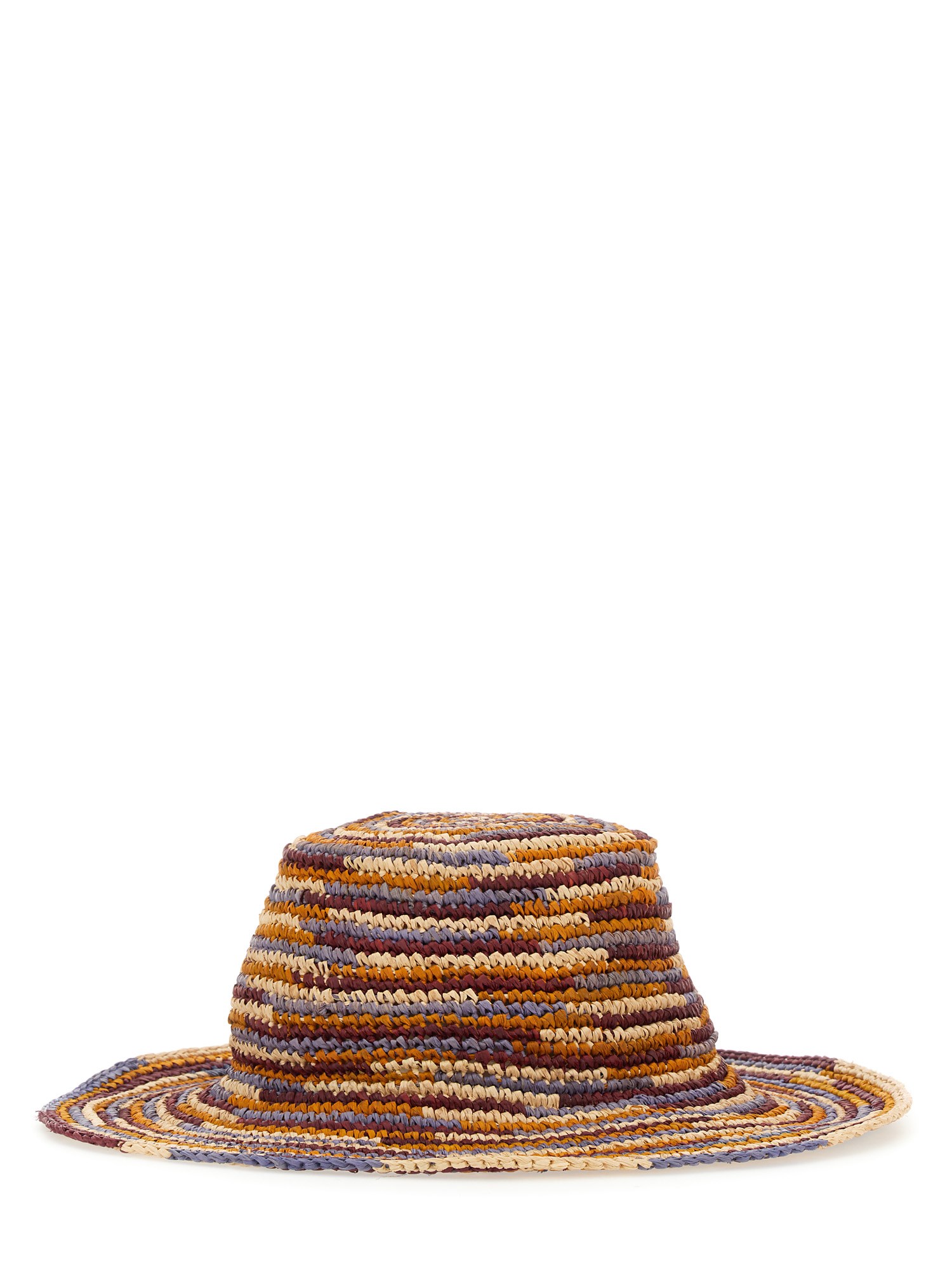 ISABEL MARANT    STRIPED RAFFIA TULUM HAT