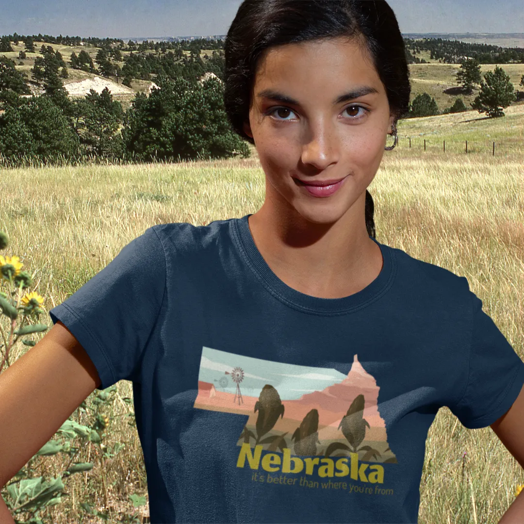 It's Better Than Where You're From - Nebraska T-Shirt