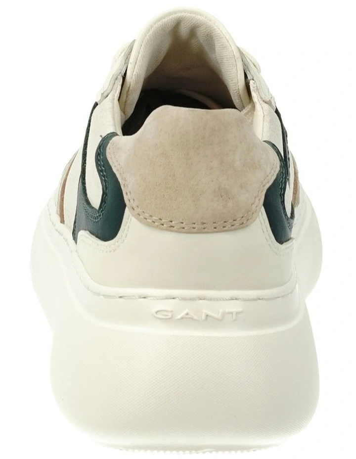 Jennise Leather Sneaker in Beige