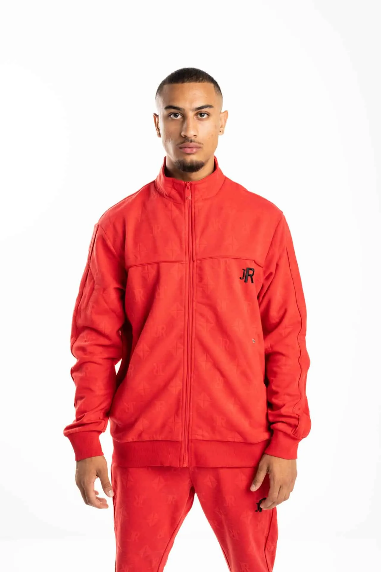 JR Men’s Zip Lugio Sweatshirt RMP24011FEHB Red Coral