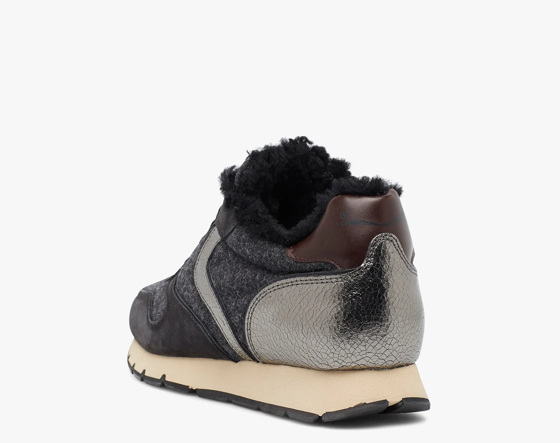 Julia Fur Lined Sneaker - Antracite