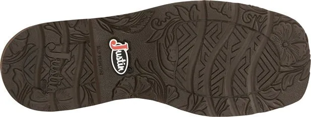 Justin 11 Paisley Spice Square Toe Western Boot