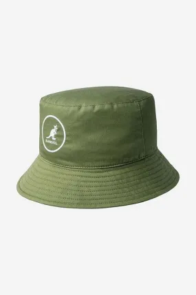 Kangol hat Cotton Bucket green color