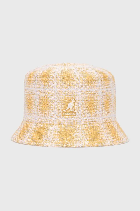 Kangol hat yellow color