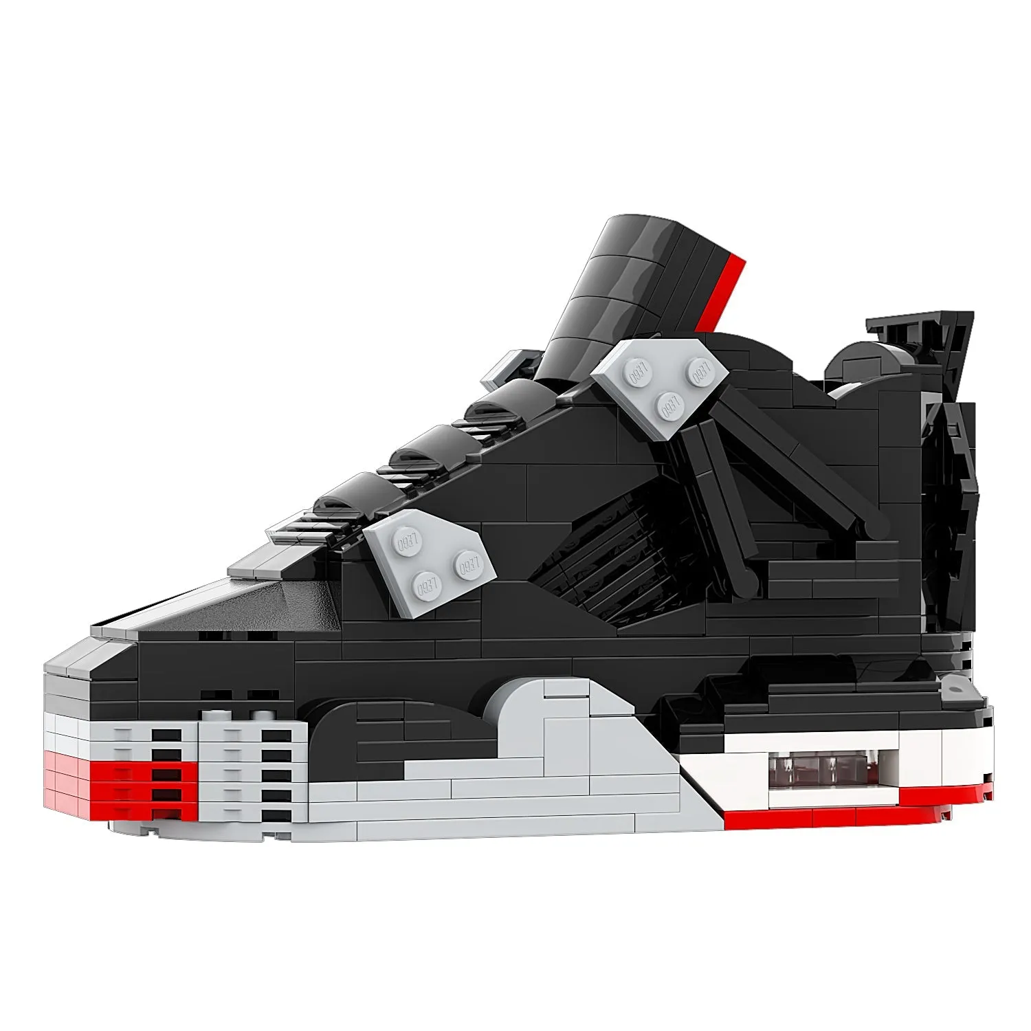 KICKSMINI AJ4 Bred Sneaker Bricks