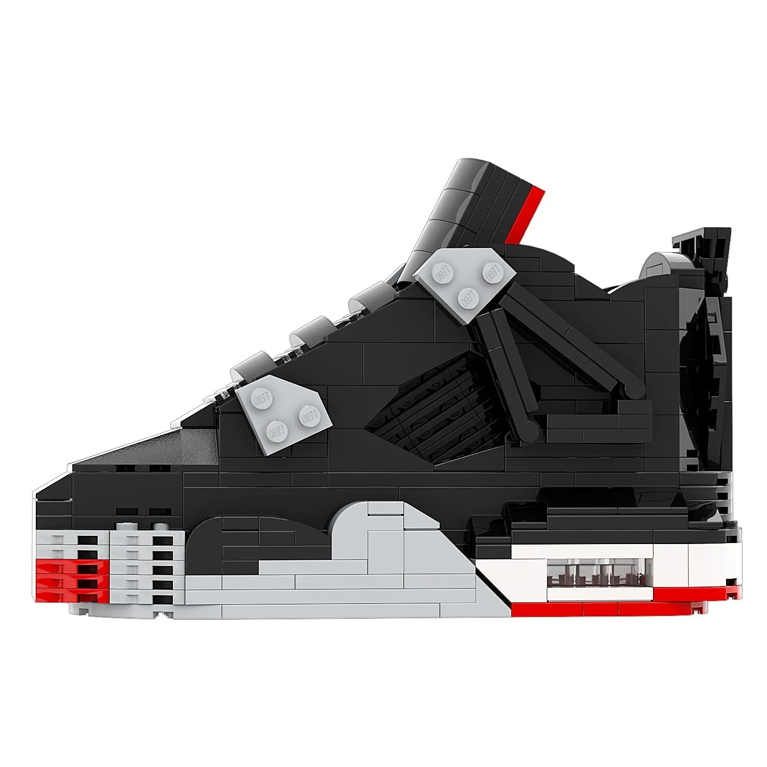 KICKSMINI AJ4 Bred Sneaker Bricks