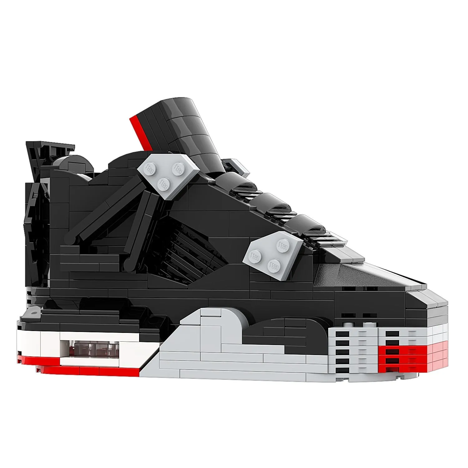 KICKSMINI AJ4 Bred Sneaker Bricks