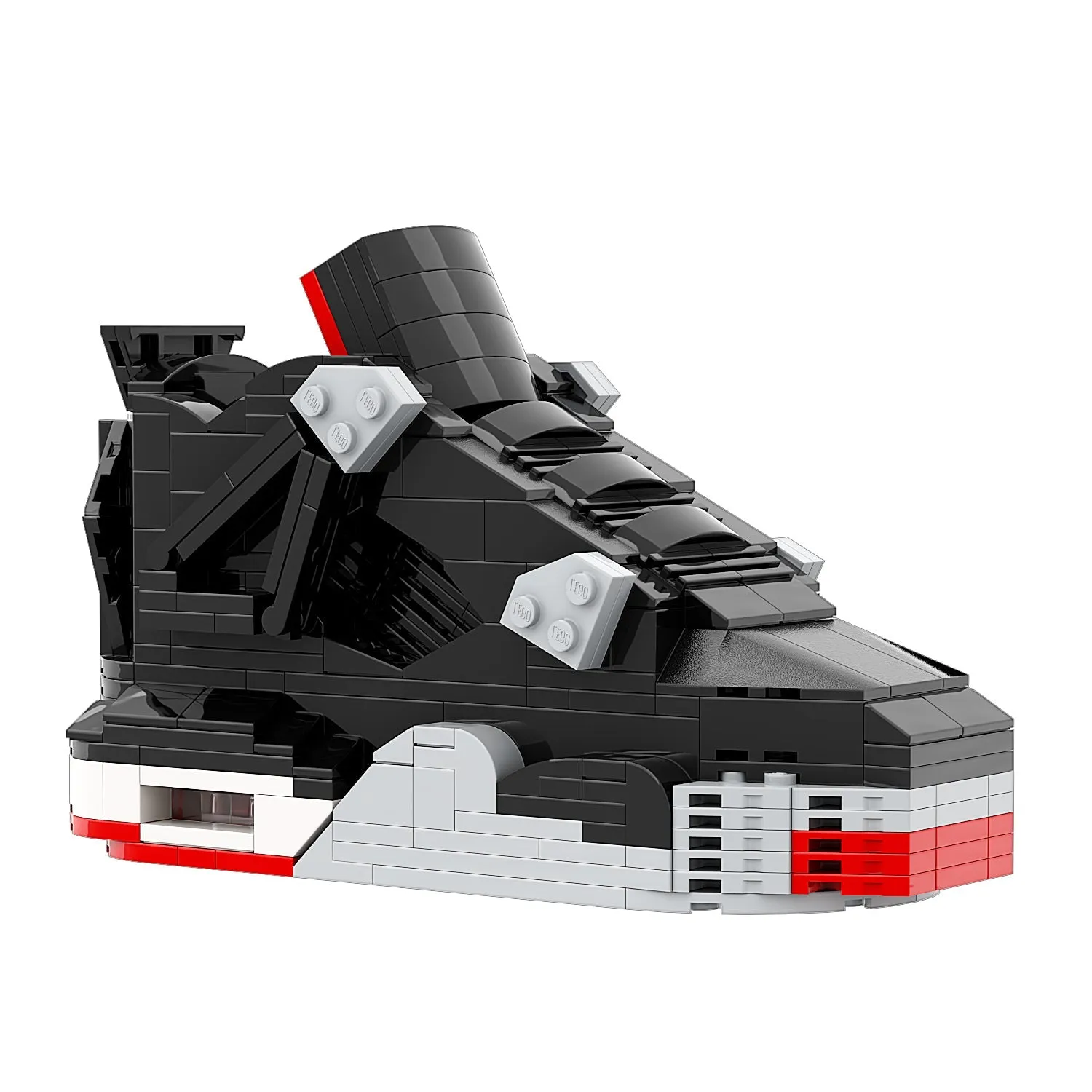 KICKSMINI AJ4 Bred Sneaker Bricks