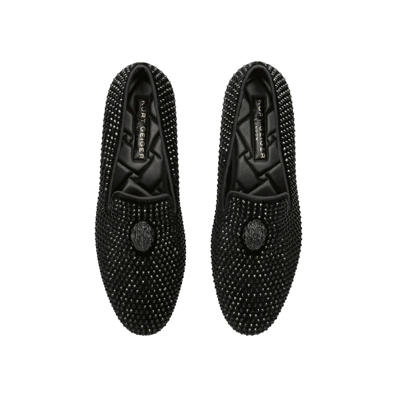 KURT GEIGER LONDON Ace Studded Loafers - Black