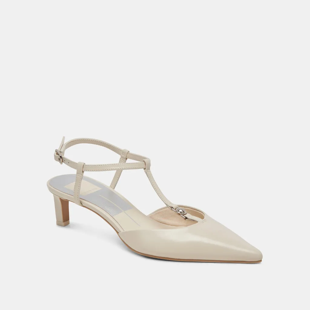 LAVON HEELS IVORY LEATHER– Dolce Vita 6988668665922